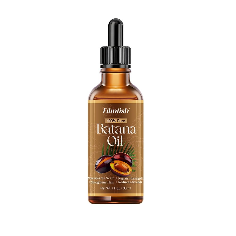 Batana Oil for Hair Growth  100% Natural Vitamin E, Strengthens Follicles, Reduces Hair Loss & Split Ends, NonGreasy Hair Oil 