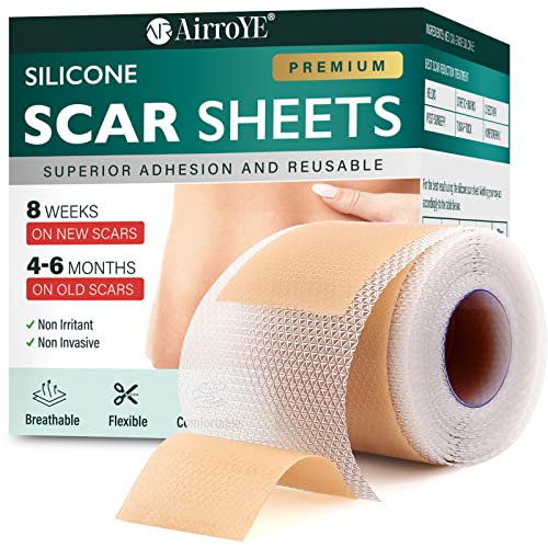 Silicone Scar Sheets,Silicone Scar Tape(16X 120 Roll-3M), Reusable And Effective Scar Removal Sheets, Silicone Scar Removal Shee