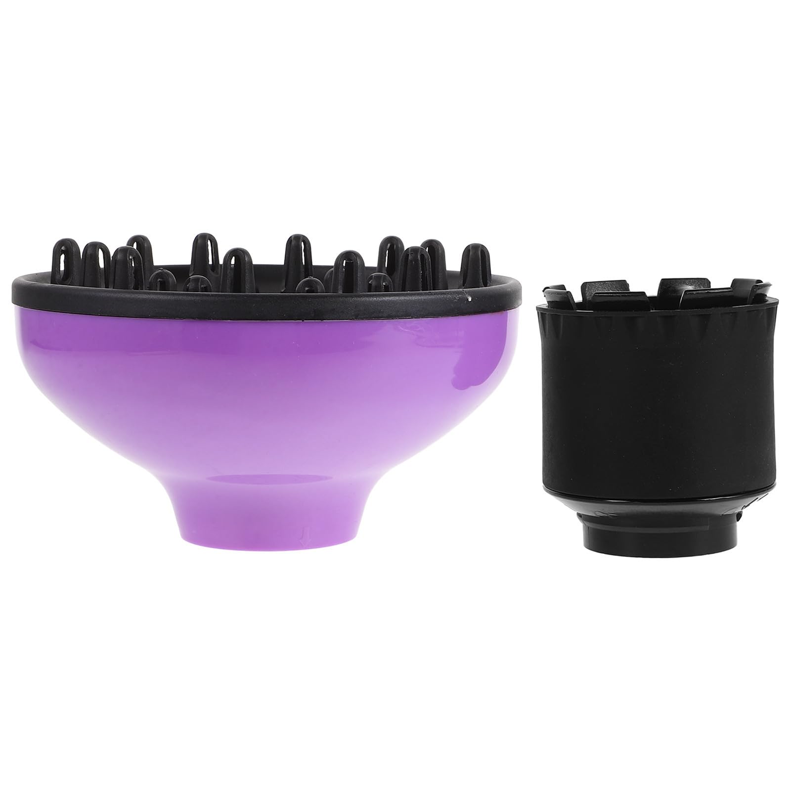 DEARMAMY Universal Hair Dryer Diffuser Attachment Plastic and Silicone Material Diffusing Airflow and Fast Drying Compatible wit