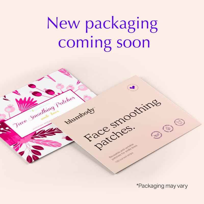 Blumbody Face Wrinkle Patches - Anti Wrinkle Facial Patches To Smooth Smile Lines - Non-Silicone Face Patches Wrinkles Tape For