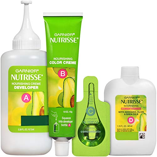 Garnier Hair Color Nutrisse Nourishing Creme, 415 Soft Mahogany Dark Brown (Raspberry Truffle), 2 Count