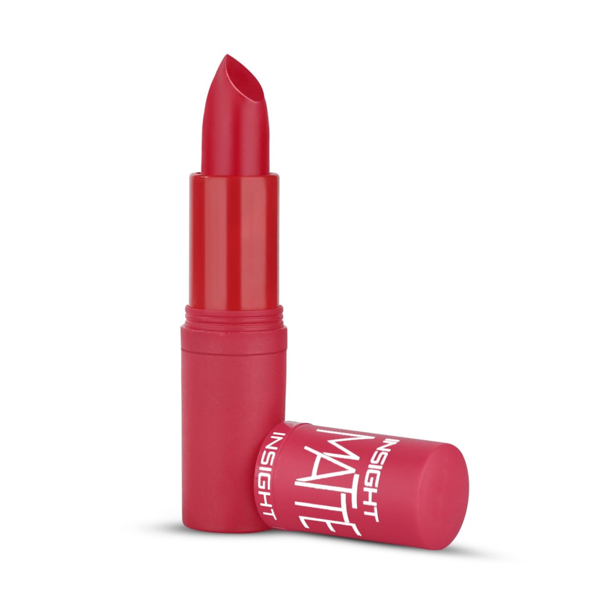 Insight Matte Lipstick | Ultra Creamy | Highly Pigmented Formula | Intense Color Payoff | Fade-Proof Lipstick | Rockstar Red- 4.