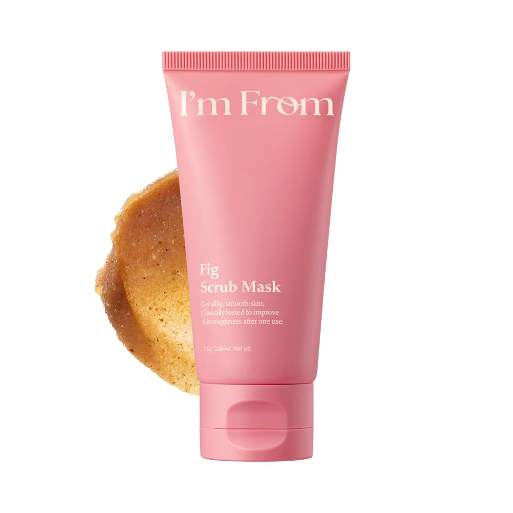 Im From Fig Scrub Mask, Daily Soft Exfoliating Face and Body All Skin Types Korean Skin Care 2.37fl.oz