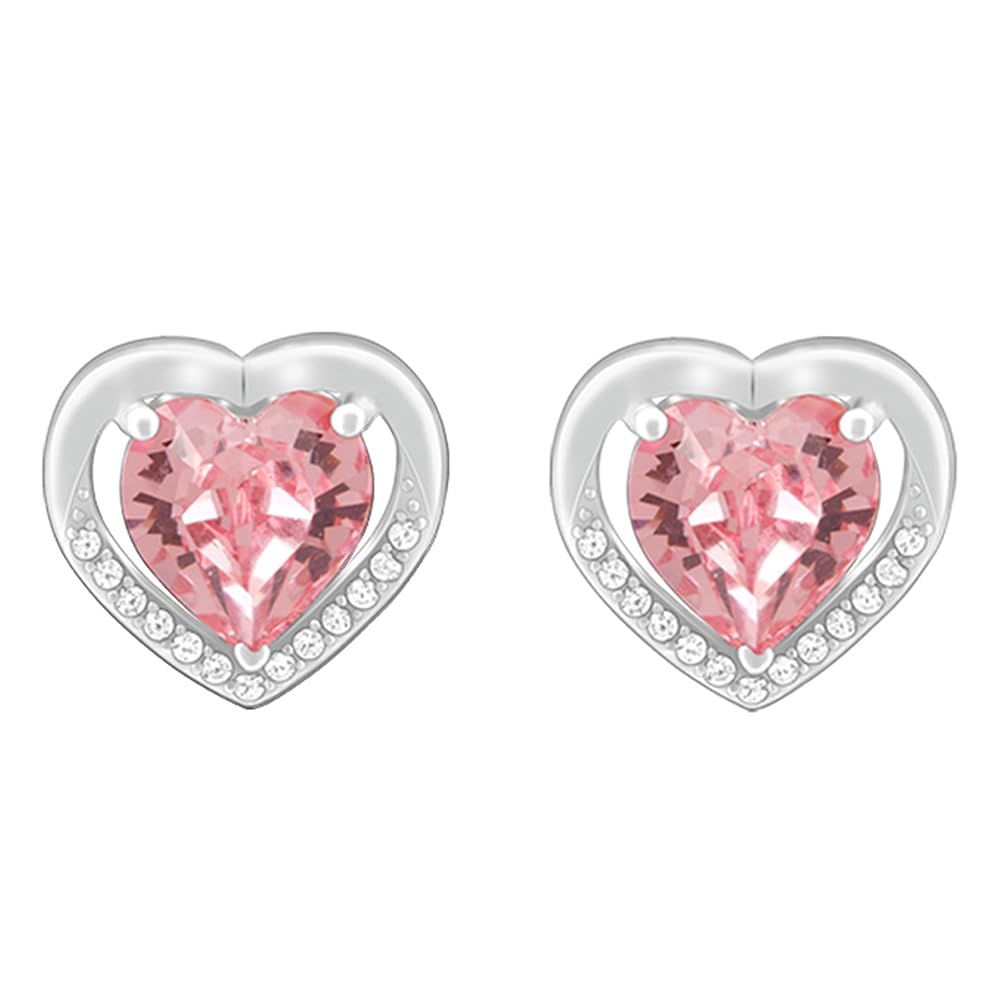 Giva Women 925 Silver Valentine Stud Earrings| | With Certificate Of Authenticity And 925 Stamp | 6 Months Warranty