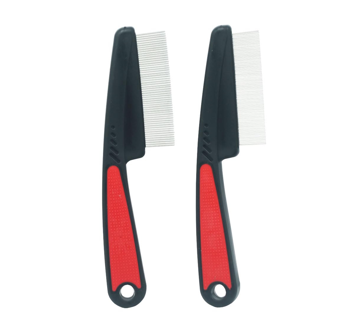 2 PCS Set Dandruff Removal Combs,Stainless Steel Grooming Hair Comb,Fine & Wide Tooth
