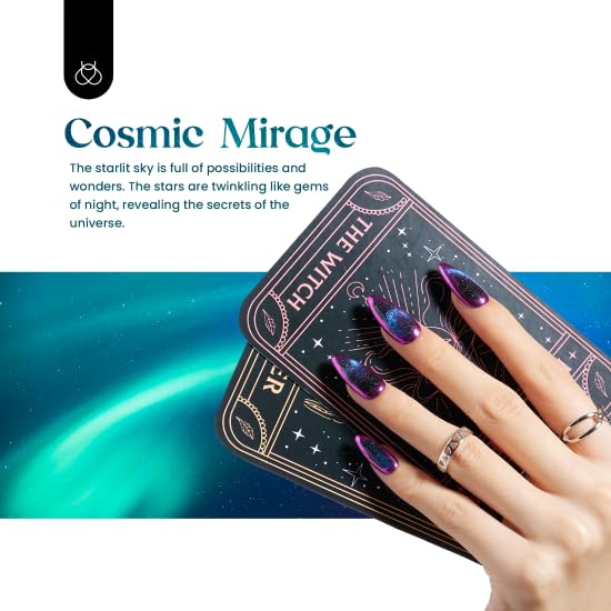 Beetles 24Pcs Gel Nail Polish Kits Gift Set, 20 Colors Cat Eye Color Changing Glitter Gel Polish Set With Base Gel Glossy Matte