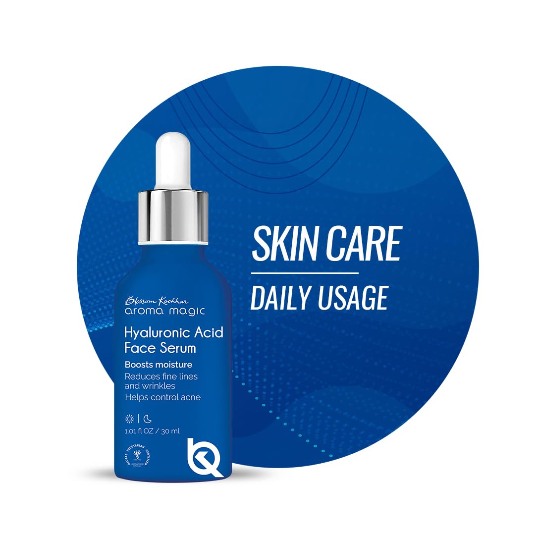 Aroma Magic 2% Hyaluronic Acid Serum For Intense Hydration, AntiAcne, Glowing Skin |Reduce Fine Lines | Daily Hydrating Face Se