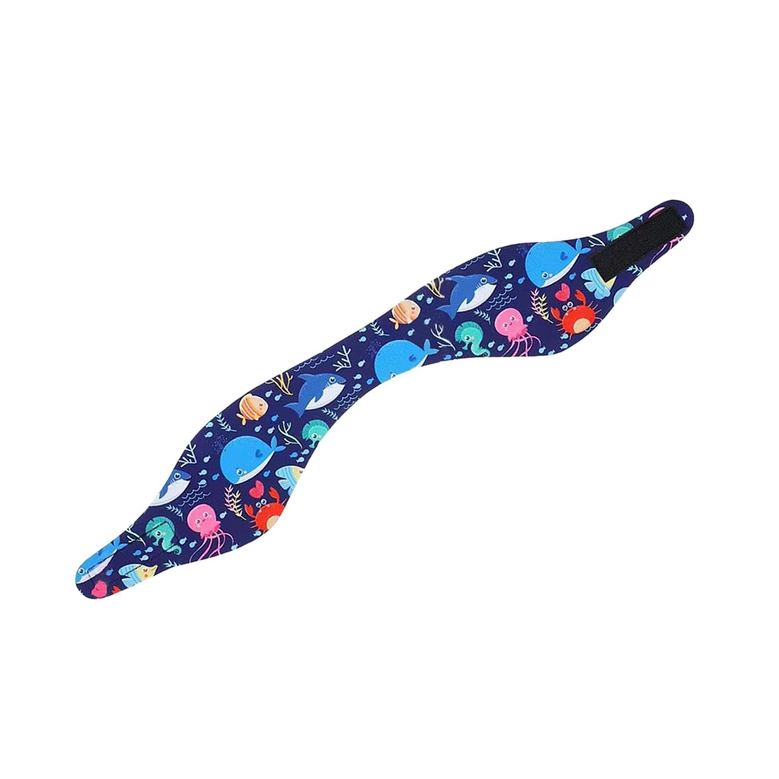 Atorse Children Swimmers Headband Ear Bands Hair Guard Cute Sturdy Elastic Neoprene Style D
