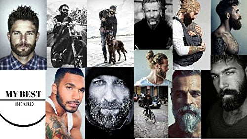 GuideLine Pro Beard Template, Beard Shaping Tool | for Shaping a Perfectly Symmetrical Beard & Moustache - Beard Kit Accessory