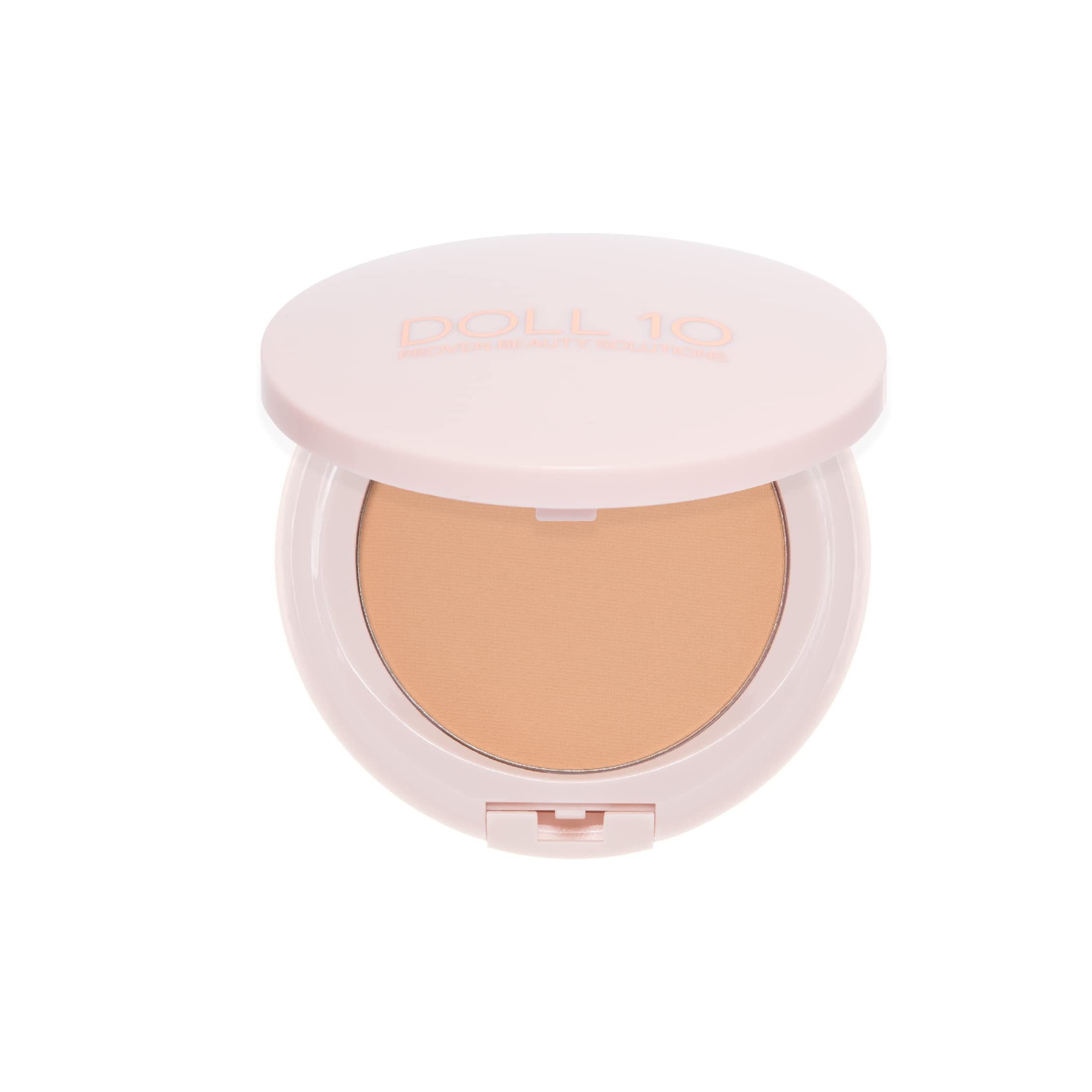 Doll 10 T.C.E. Super Coverage Serum Powder Foundation  Lightweight Buildable Full Coverage Hydrating AntiAging Face Makeup (Li