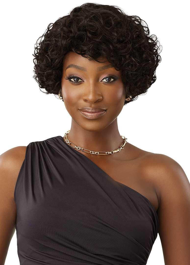 Outre Fab & Fly Full Cap Wig - Human Hair - Susette (NATURAL BLACK)