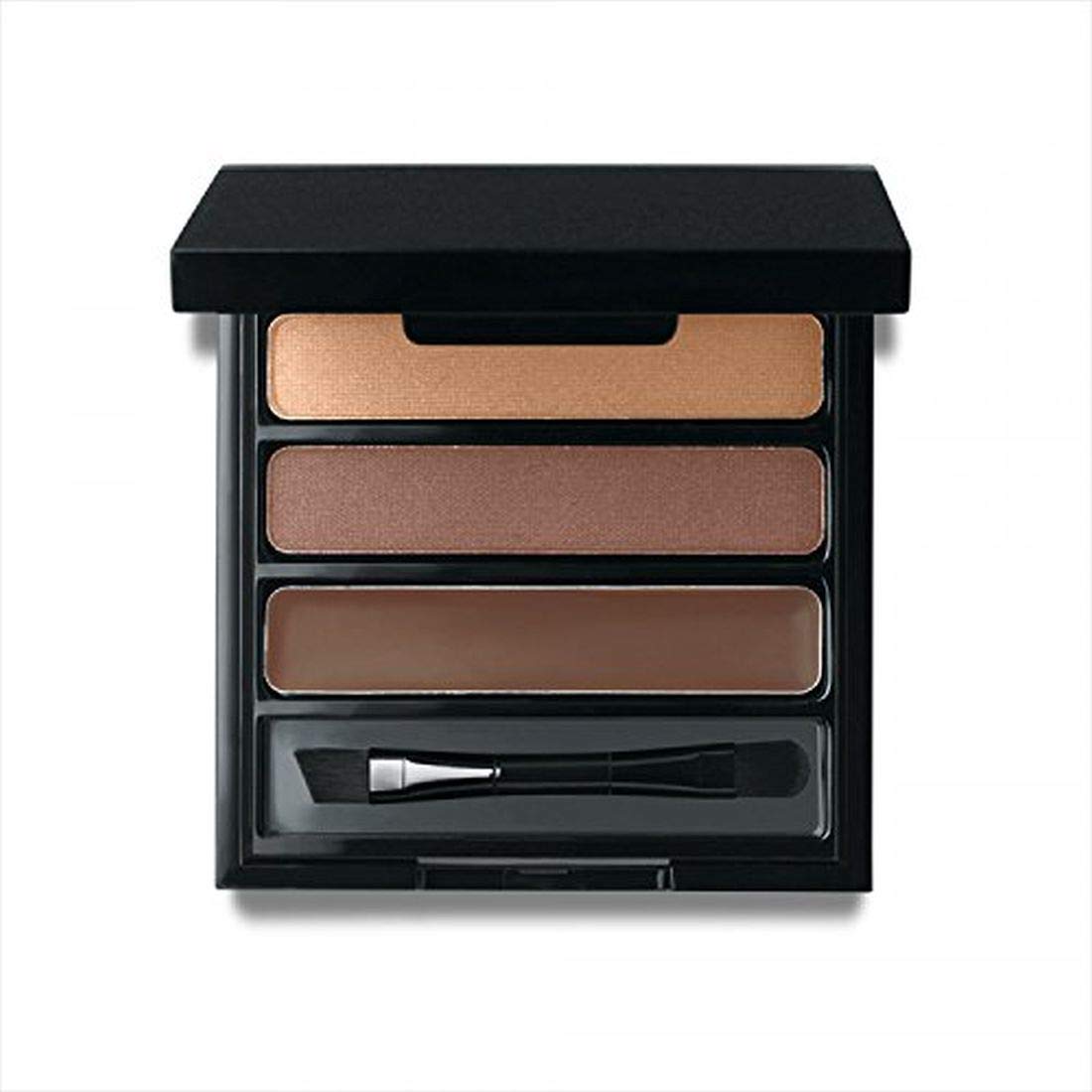 Jolie Eye Brow Shaper Kit ~ Pressed Powder & Tinted Wax + Takelon Brush - Deep