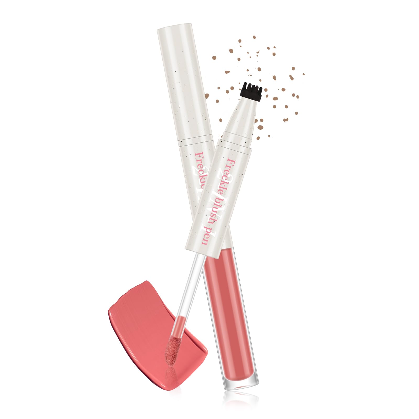 KYDA Freckle Blush Pen, 2in1 Liquid Freckle and Blush, Lasting Freckles Colors for Sunkissedlook, Natural Lifelike Freckles P