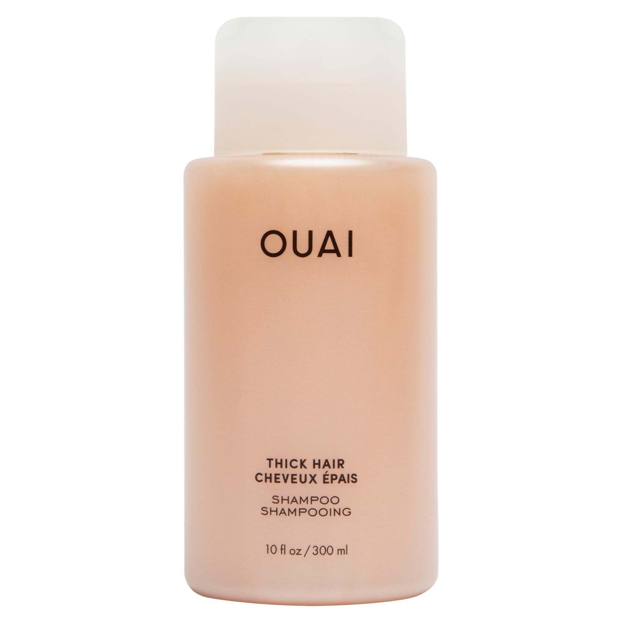OUAI Thick Shampoo - Moisturizing Shampoo with Keratin, Marshmallow Root, Shea Butter & Avocado Oil for Thick Hair - Strengthens
