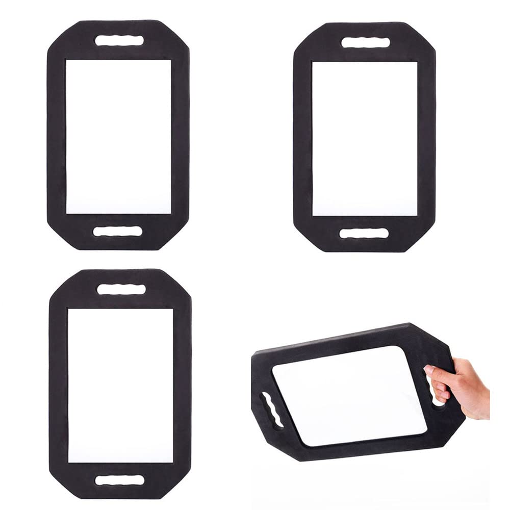 mpowtech 4 Pack Lightweight Handle Mirror - Large Hand Held Mirror(16.14'' x 9.84'') Foam Barber Mirror Handheld,Salon Hand mirr