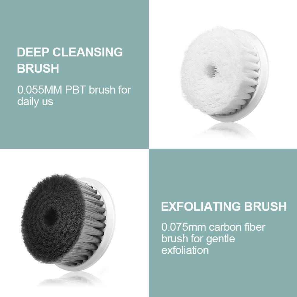 TOUCHBeauty Professional 3IN1 Facial Brush Set, Advanced 360 Spin Cleansing Brush & Bamboo Charcoal Brush, Dual-charging System