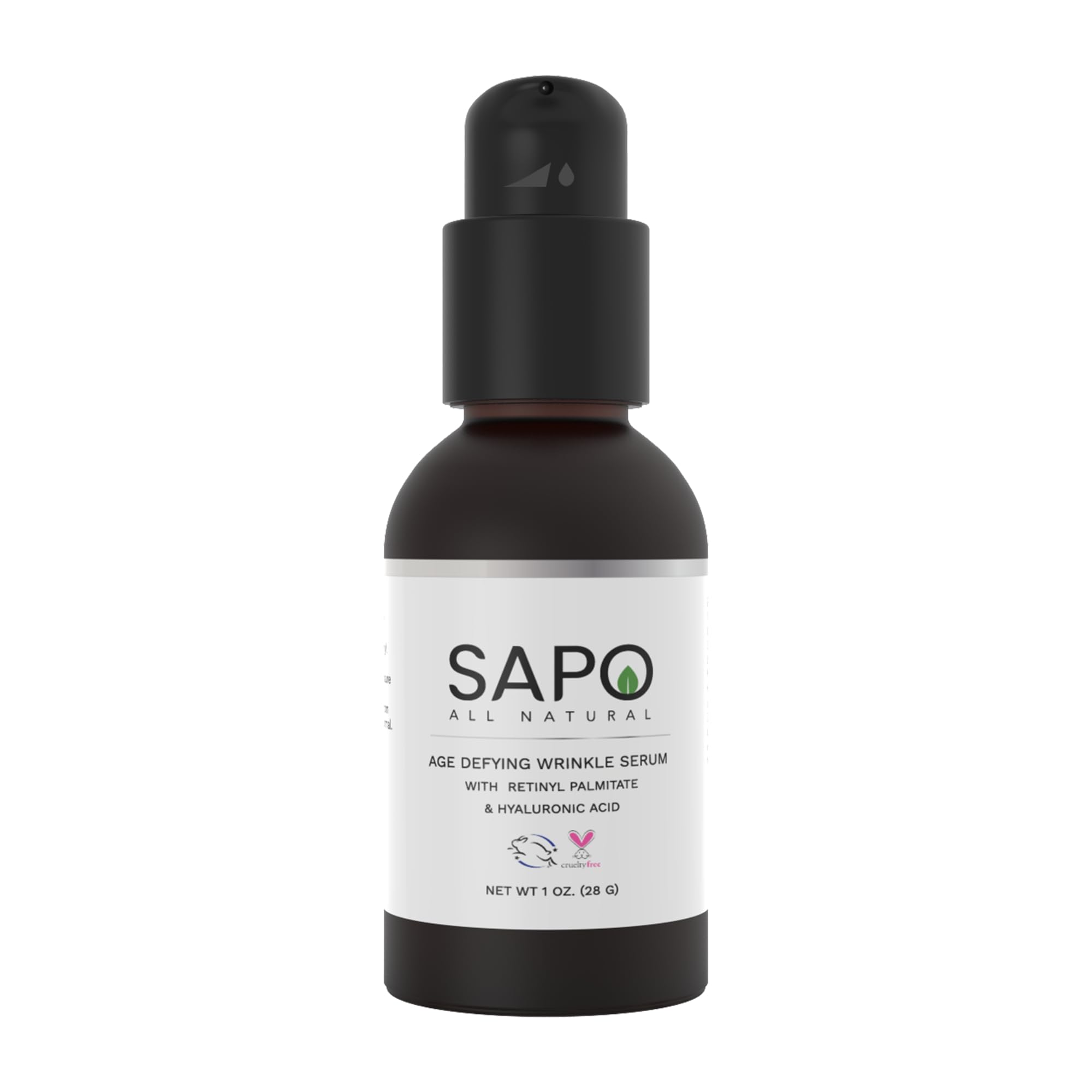 Sapo All Natural Wrinkle Serum  Reduce Wrinkles, Softens Your Skin and Smoothes Your Face  Made with Retinol, Hyaluronic Acid 