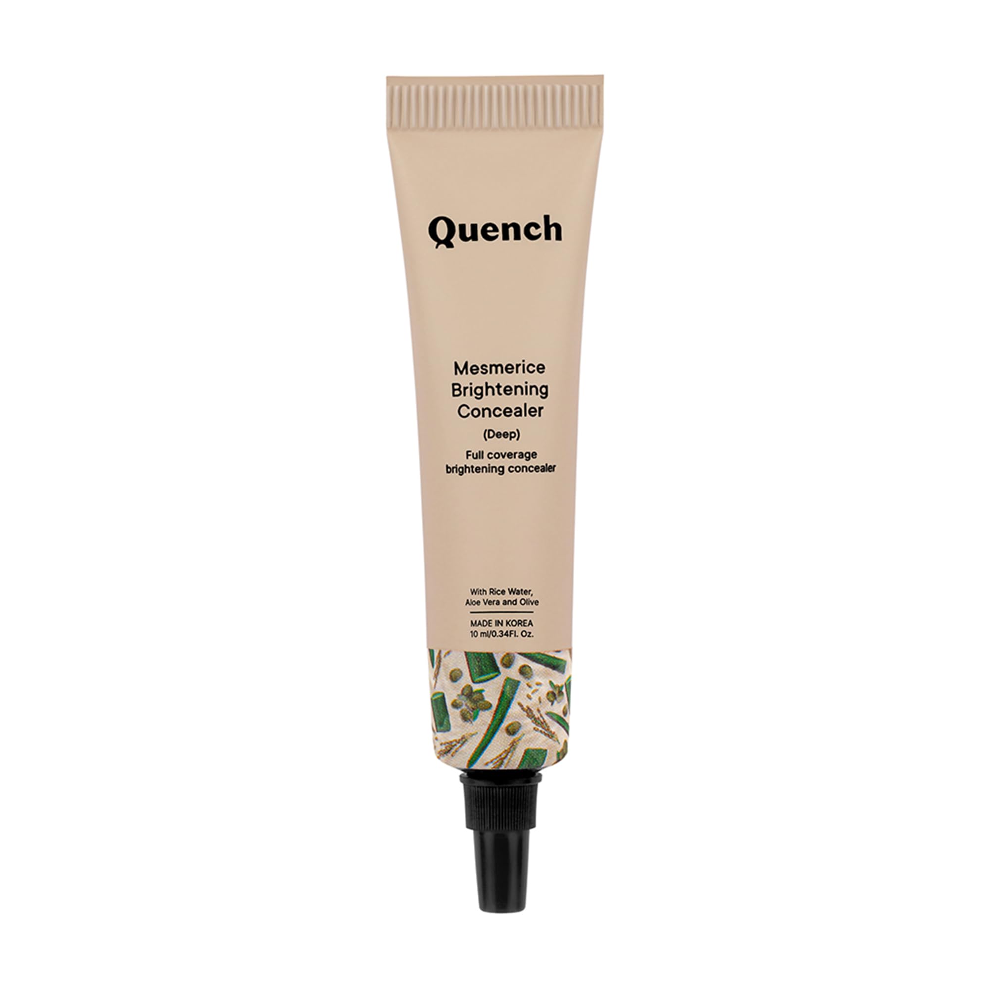 Quench Botanics Brightening Natural Cream Concealer With Rice Water & Aloe Vera | Conceals Dark Circles & Brightens Under Eyes A