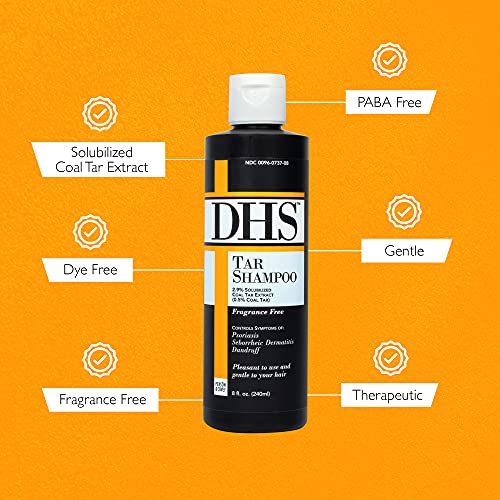 DHS Tar Shampoo 8 Ounce.