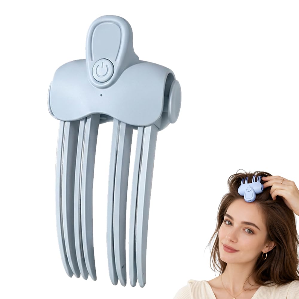 Heated Root Volumizer Clip, Portable Hair Volume Lifter, Blue