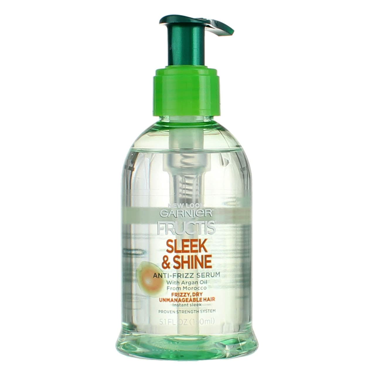 Garnier Fructis Serum Anti-Frizz Sleek & Shine 5.1 Ounce (150ml) (6 Pack)