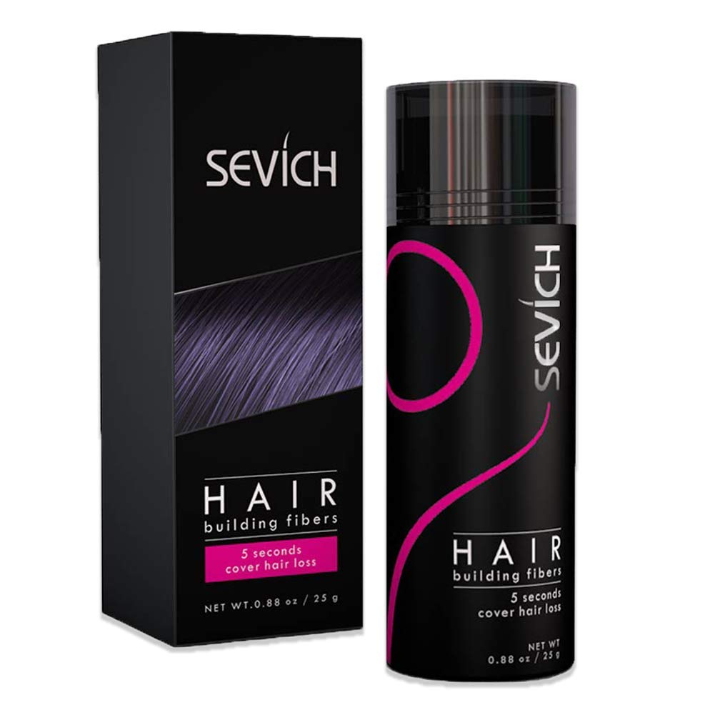 SEVICH Hair Fibers for Thinning Hair, Hair Building Fibers Instantly Thicker & Fuller Look,Hair Powder for Men & Women 25g Light
