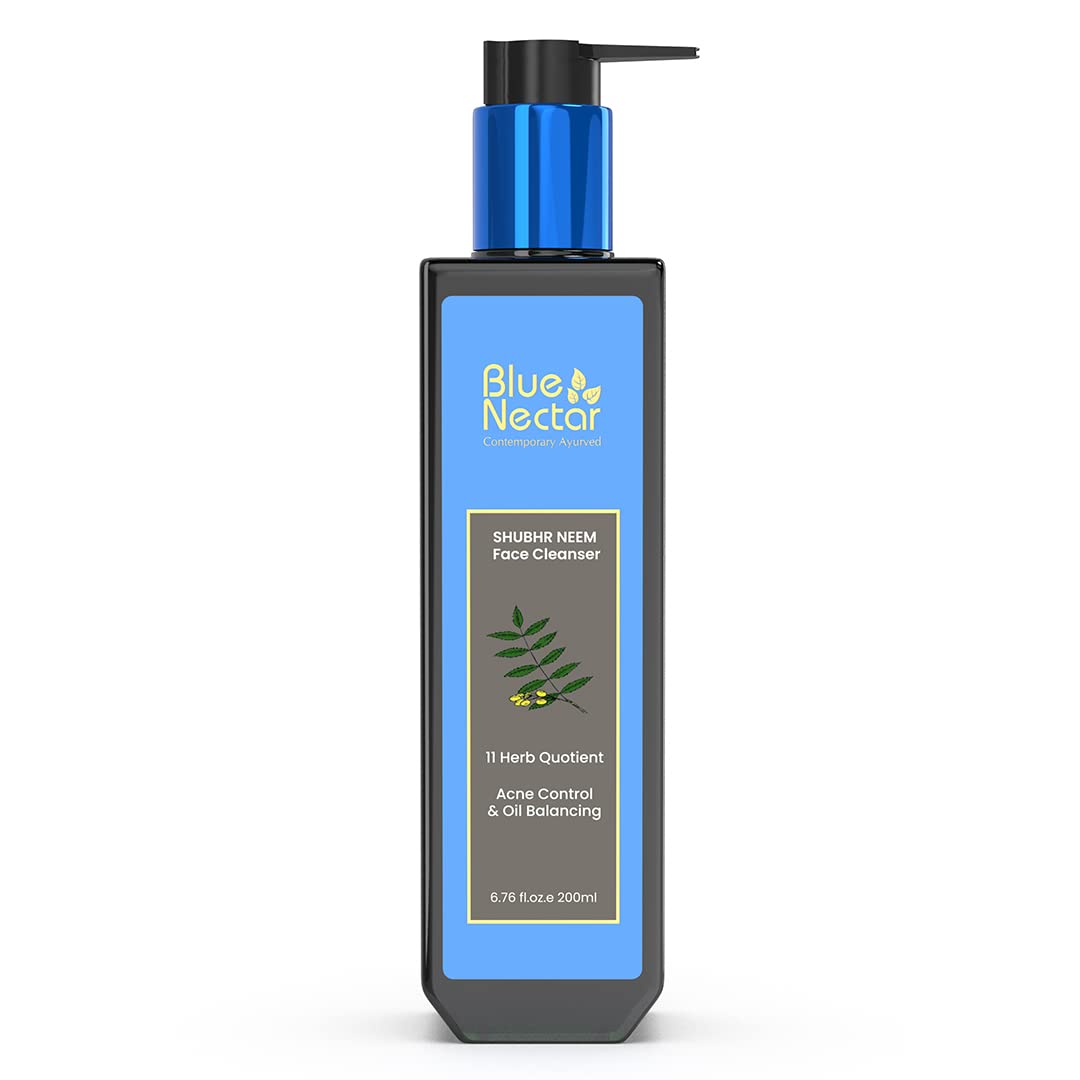Blue Nectar Vitamin C Face Wash For Women And Men | Anti Acne Face Wash With Neem & Honey | Natural Cleanser For Face With Ayurv