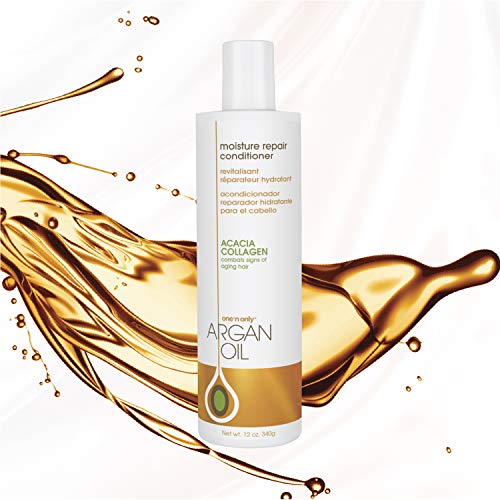One N Only Argan Oil Moisture Repair Conditioner, Helps Detangle And Smooth Damaged Hair Cuticle To Improve Structure, Improves