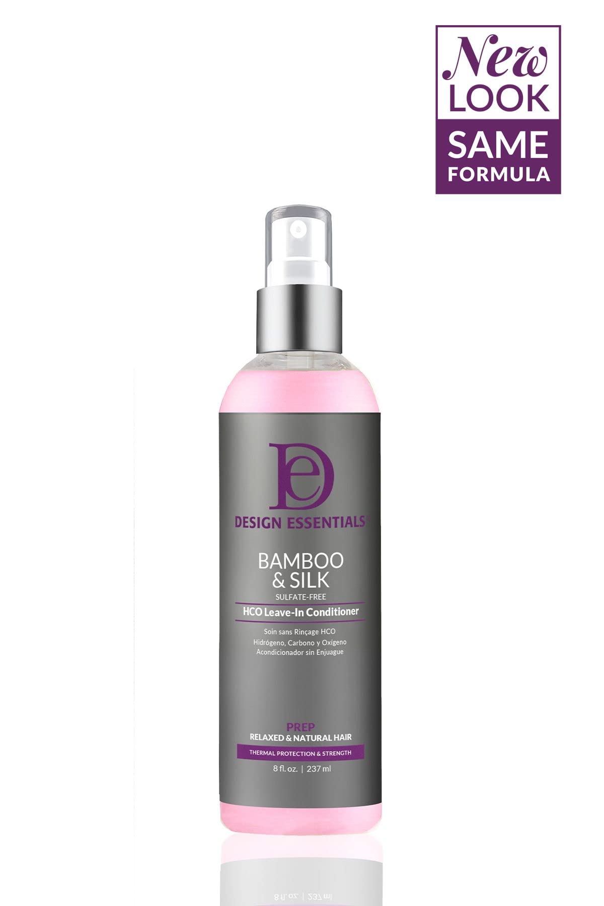 Design Essentials Bamboo & Silk Hco Leave-In Conditioner For Thermal Protection And Strength, 8 Fl Oz.