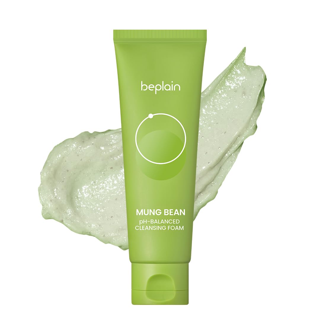 Beplain Greenful Ph-Balanced Cleansing Foam 80Ml | Gentle Scent-Free Natural Cleanser | Face Wash For Acne Prone, Dry, Oily Skin
