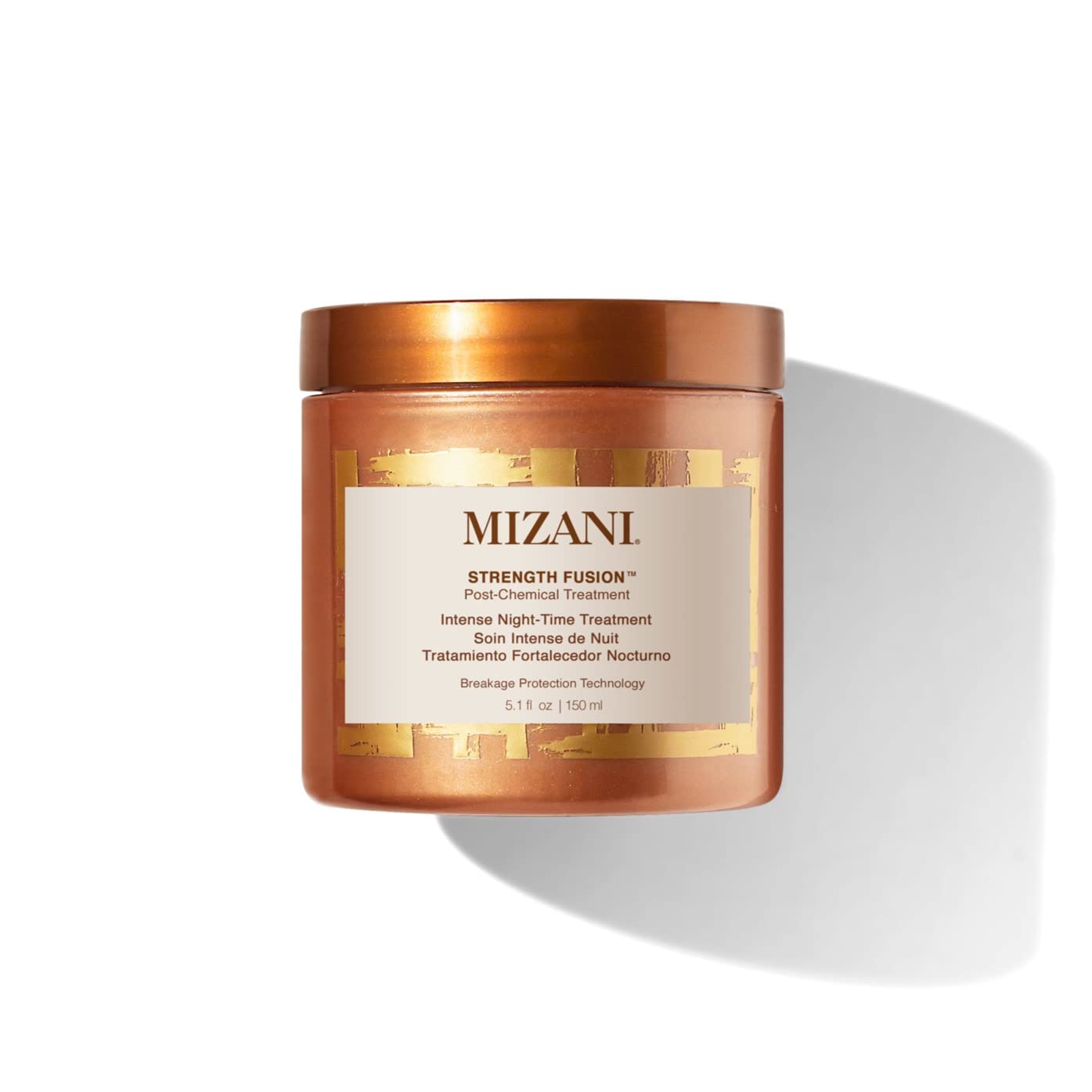 Mizani Strength Fusion Intense Night-Time Treatment | Deeply Nourishing Hair Mask | with Shea Butter | for Curly Hair | 5.1 Fl O