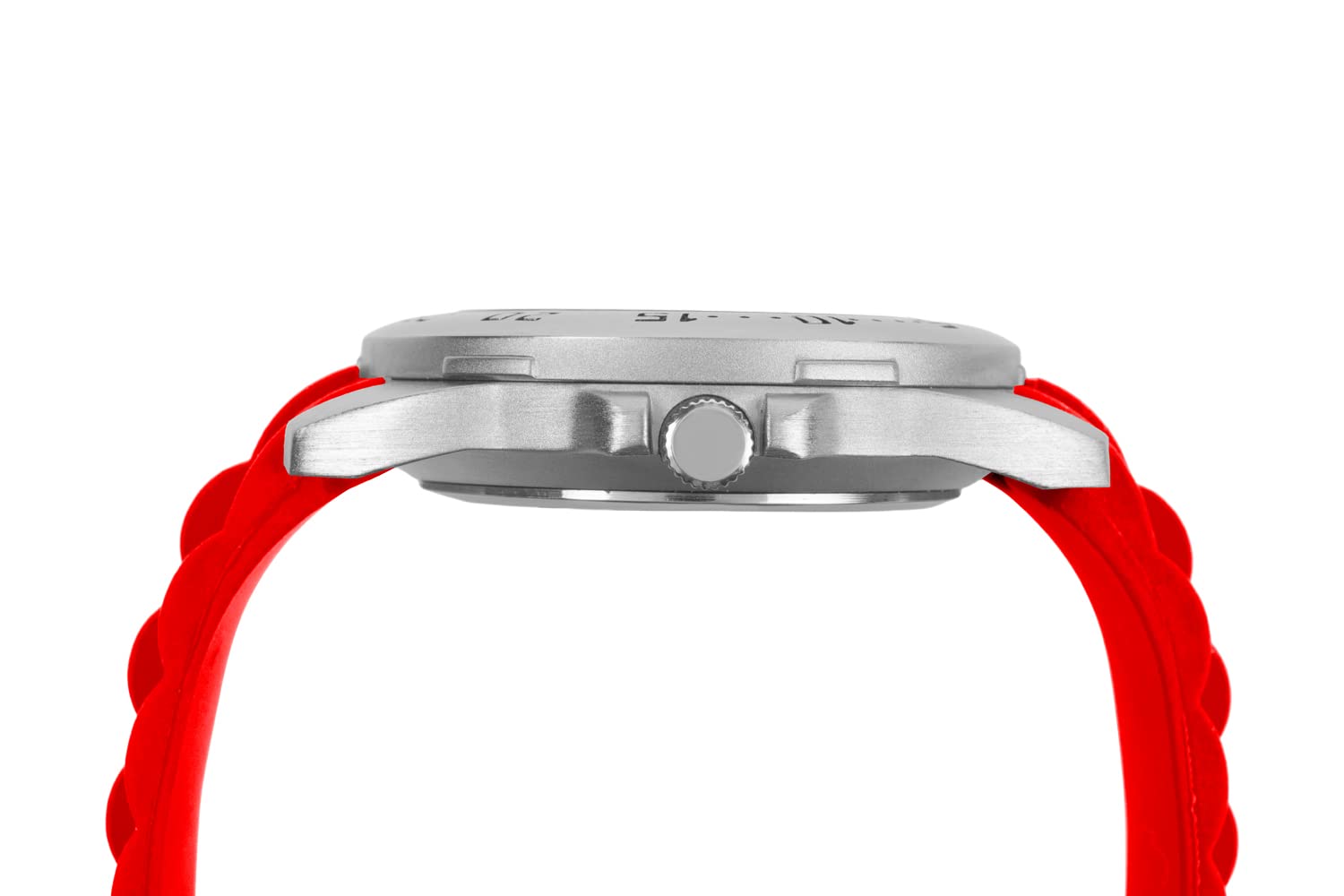 SunTime Men's Louisville Cardinals Sport Watch with 20mm Silicone Band, Reflective Shiny Dial and Date Window