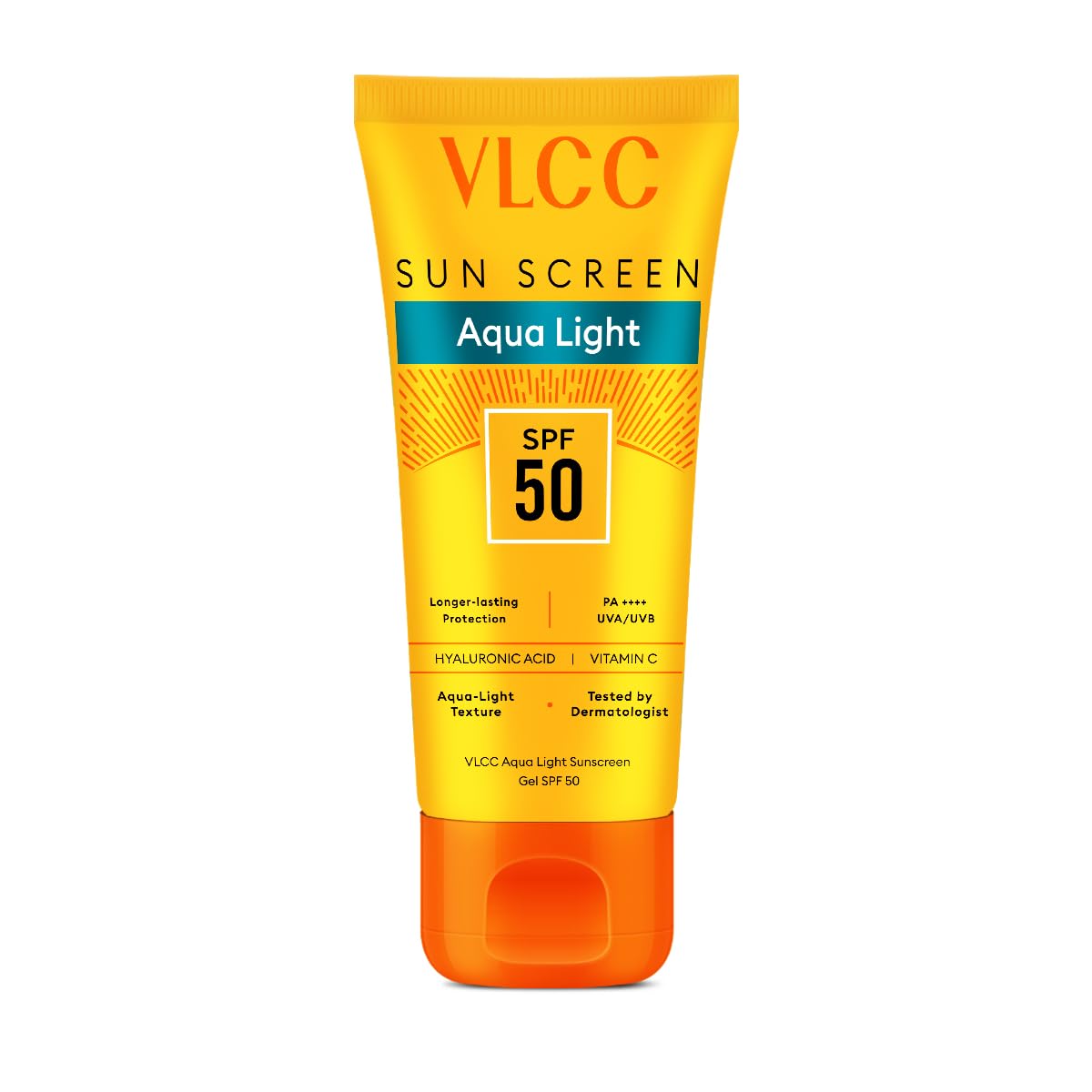 Vlcc Aqua Light Sunscreen Gel Spf 50 Pa++++ | FastAbsorbing, NonGreasy, No White Cast | Broad Spectrum Uv Protection | Hyaluro
