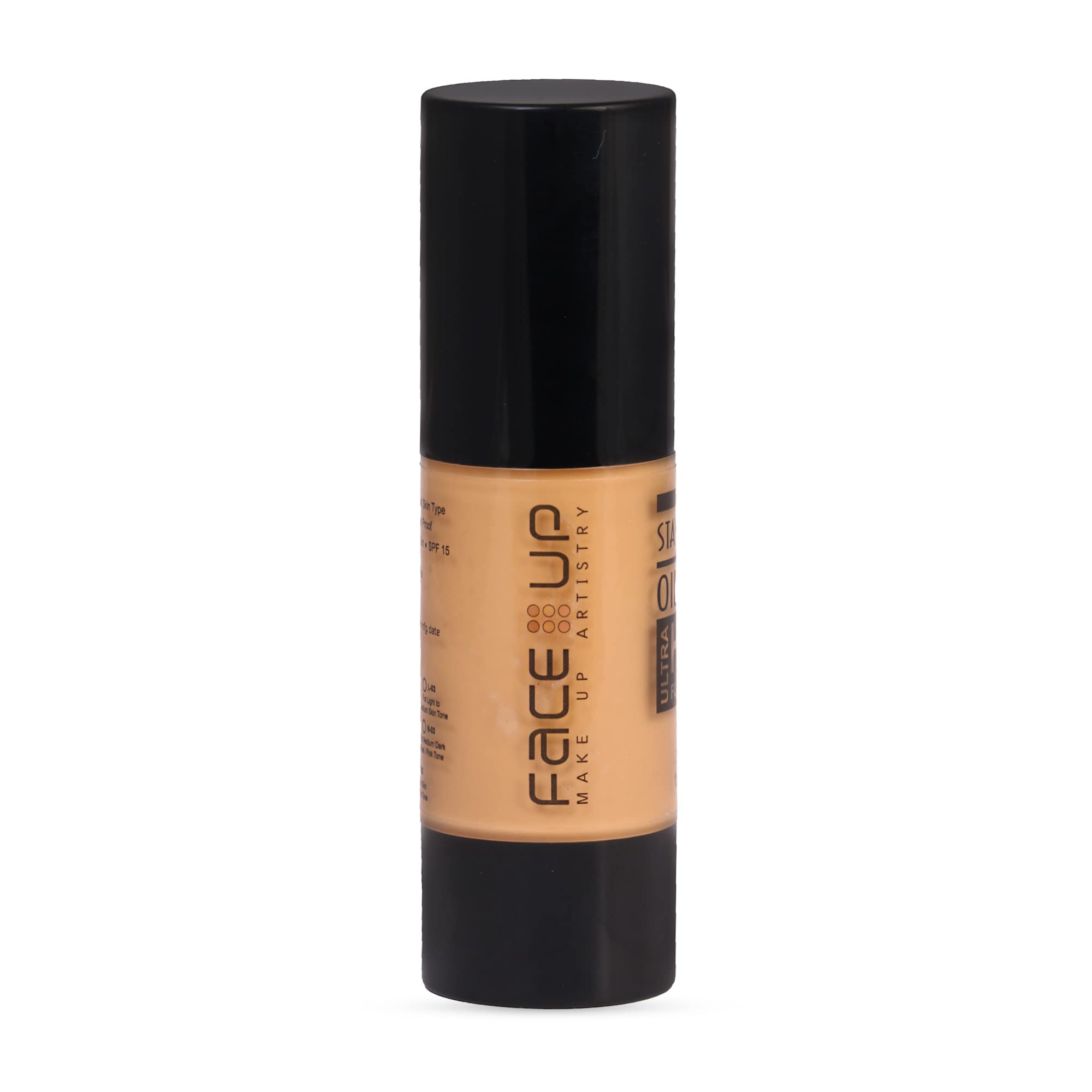 Face Up Full Coverage Blendable Liquid Foundation | Matte & Poreless Finish | Lightweight & LongLasting | Smooth Natural Look |