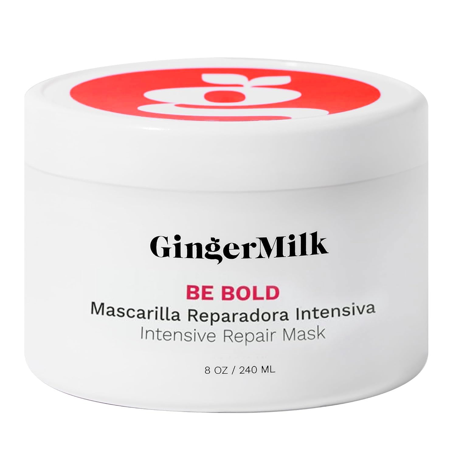 Ginger Milk Natural Care Intensive Repair Hair Mask for Dry/Damaged Hair due to Coloring, Chemical Processes, hot styling tools 