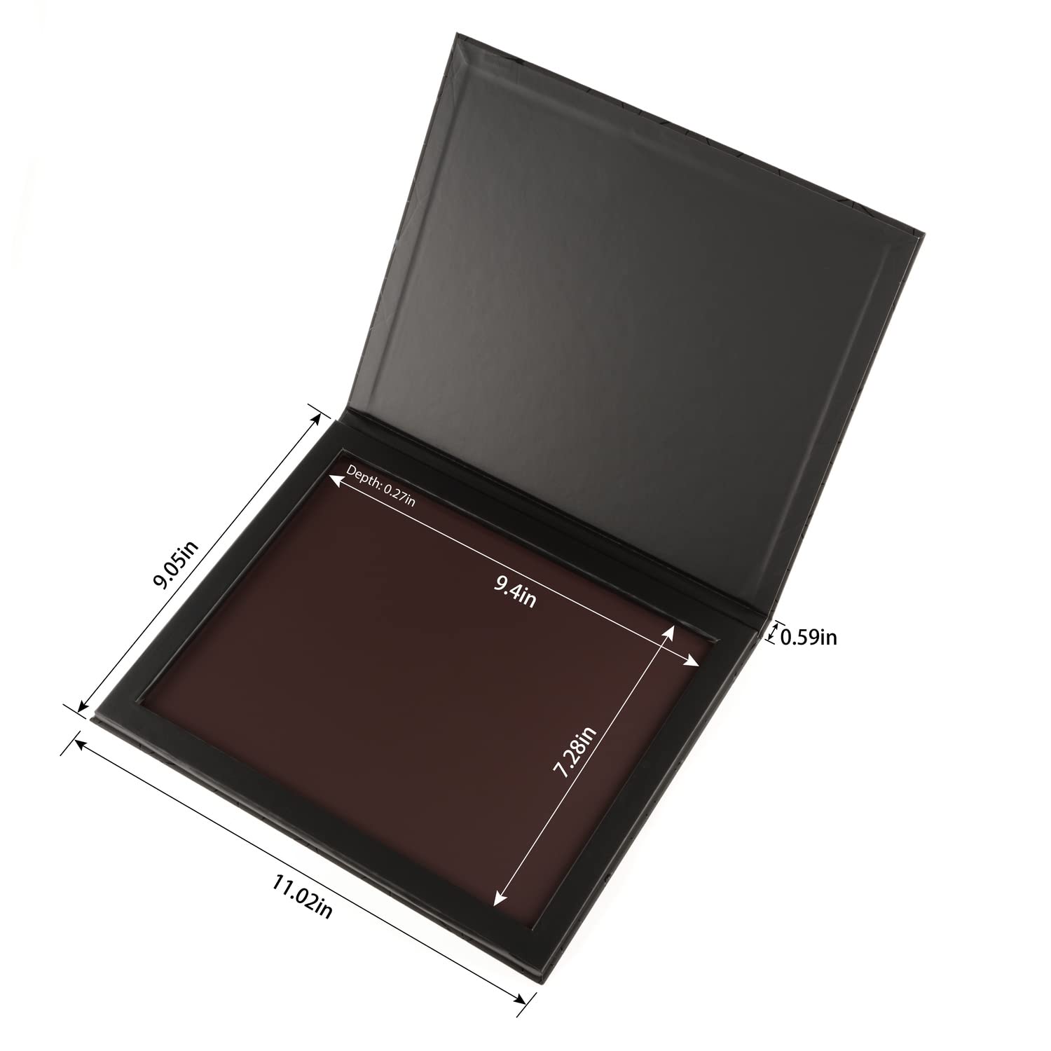 Allwon Extra Large Magnetic Palette Empty Makeup Palette For Eyeshadow Lipstick Blush Powder (Diamond Shape)