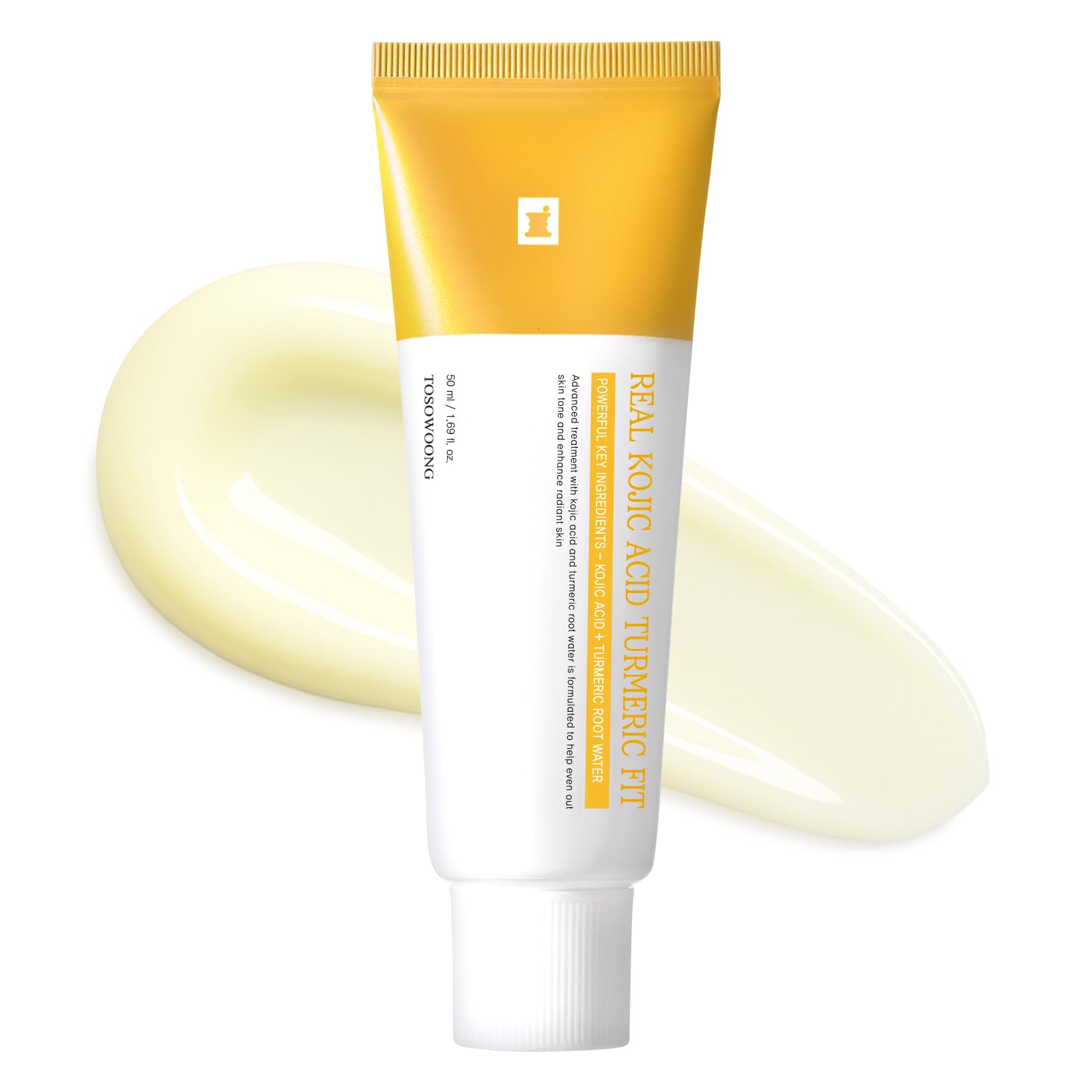 TOSOWOONG Real Kojic Acid Turmeric Fit, PeelOff Mask for Even Tone, Glow