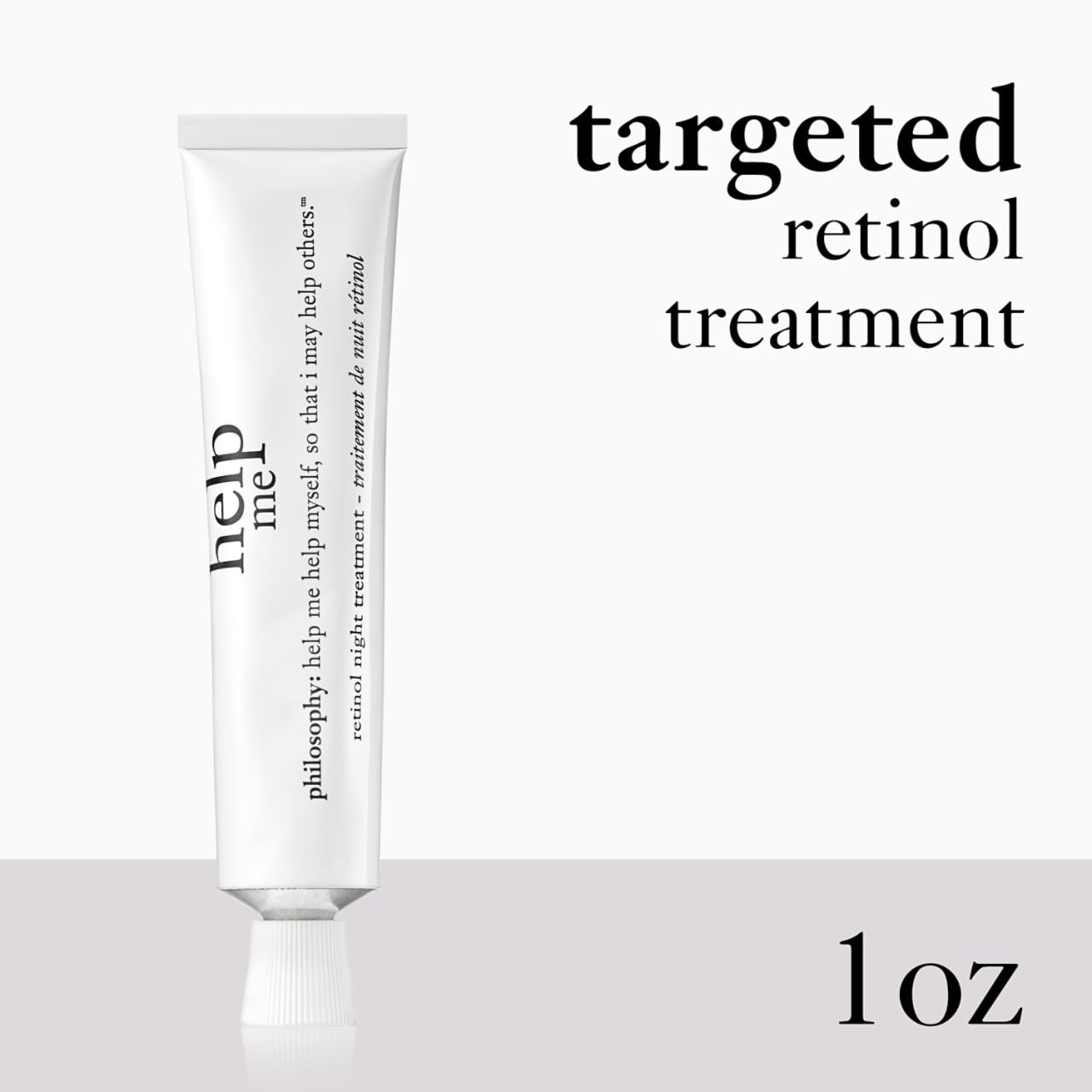 Philosophy Help Me Retinol Night Treatment - With Vitamin C & E - Promotes Collagen Enhancement, Reduces Fine Lines, Clears Pore
