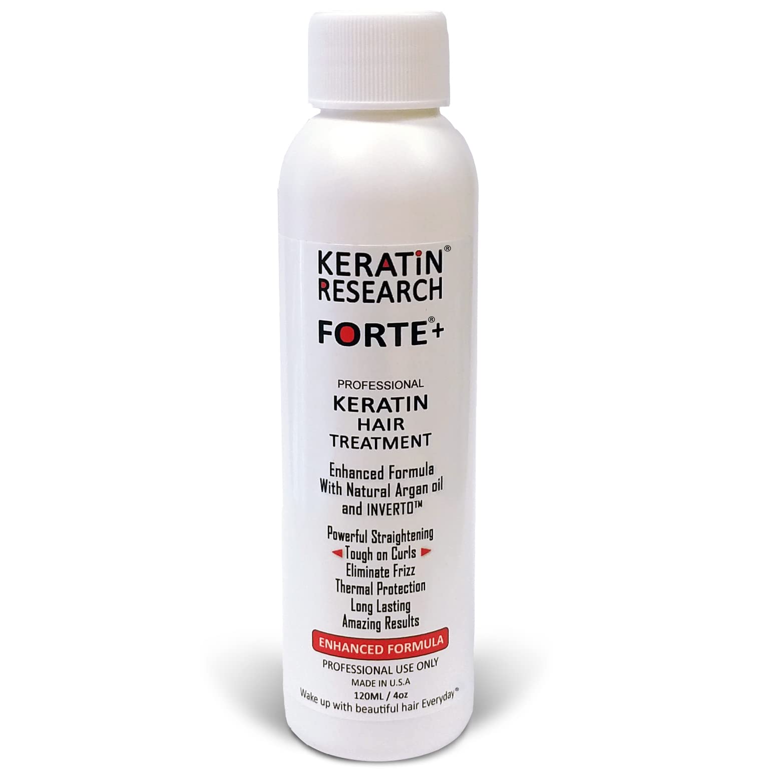 Keratin Research Keratin Brazilian Keratin Hair Blowout Treatment Extra Strength, 120ml, for Curly Hair, Enhanced Formula with M