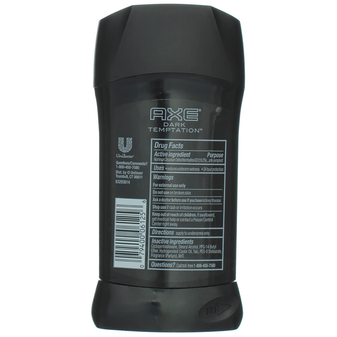Axe Anti Perspirant Odor & Wetness Protection Dark Temptation 2.7 oz (Pack of 3)