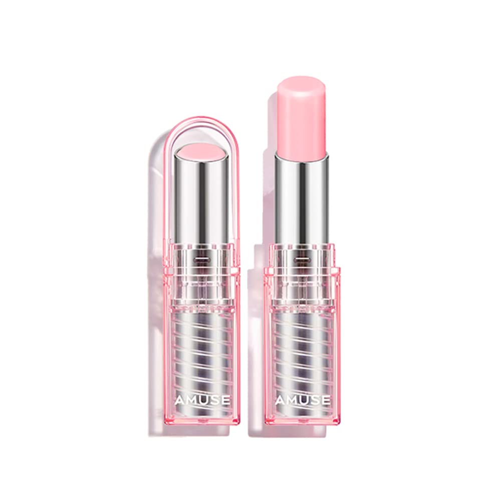 Amuse DEW BALM with Rich Moisture and Hydration Vegan Makeup Buildable Sheer color Tint (01 BALLERINA)