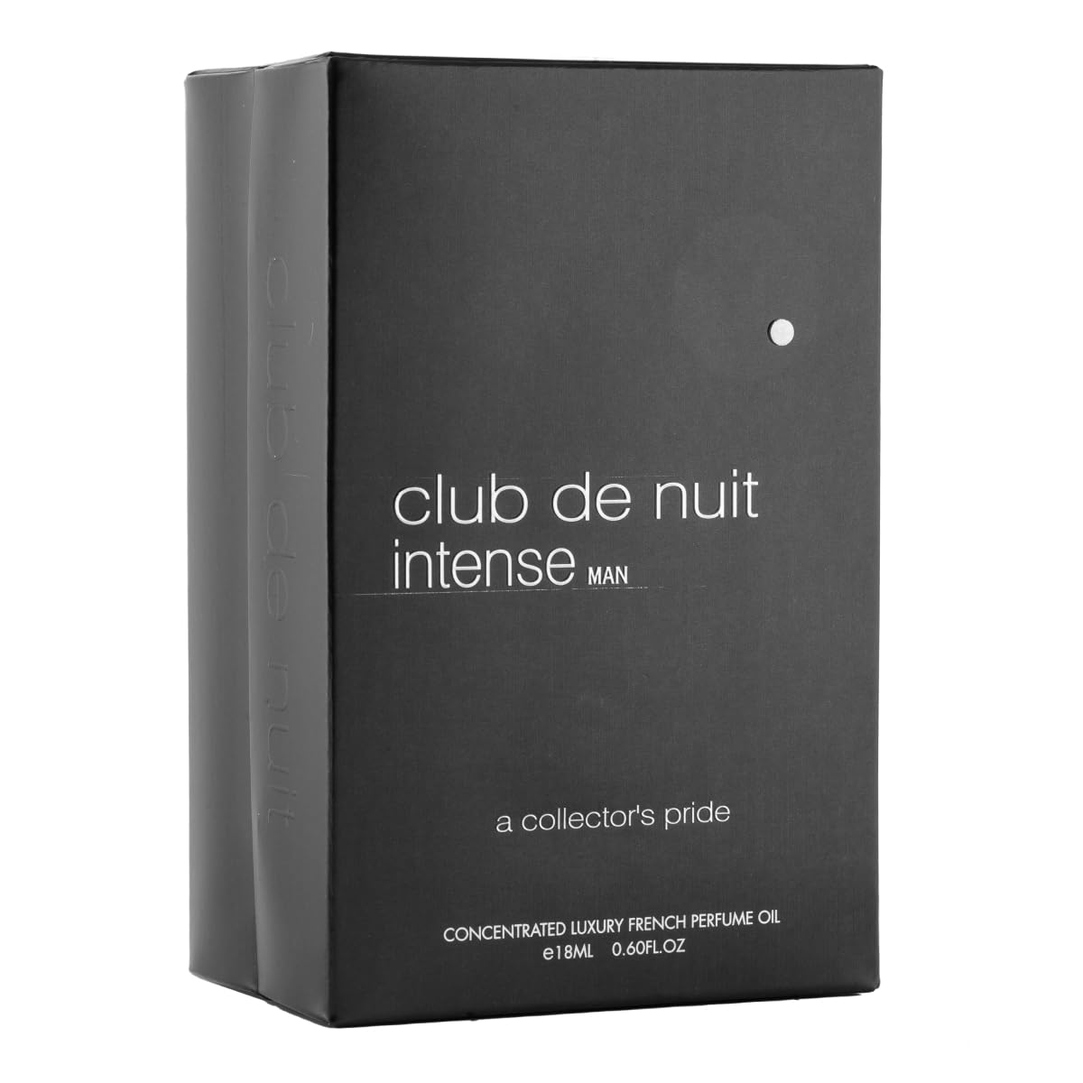 Armaf Club De Nuit Intense Perfume Oil for Men - Bergamot, Rose, Musk, Vanilla - 0.6 Fl Oz