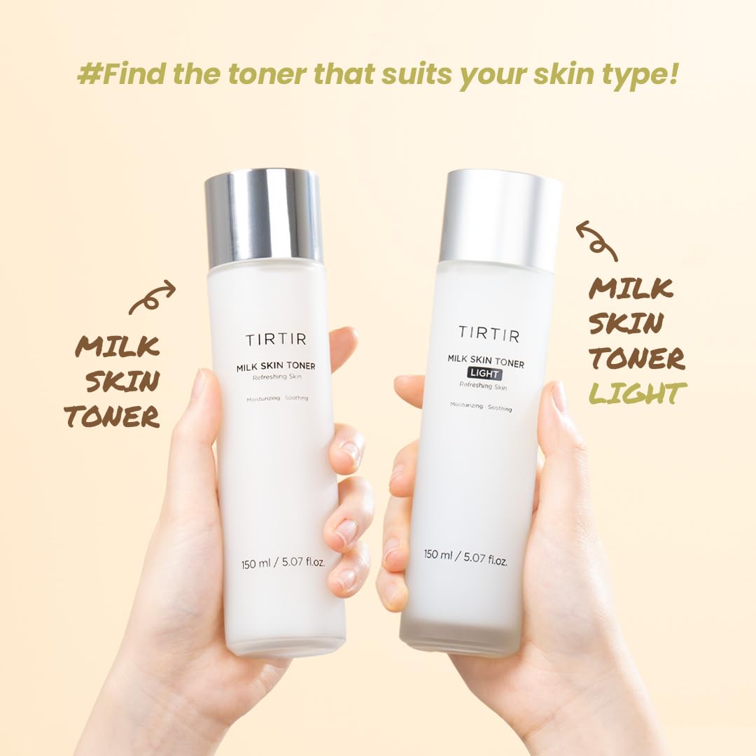 Tirtir Milk Skin Toner Light | Instant Hydration With 4% Niacinamide, Pore-Tightening, Vegan Toner For Acne-Prone, Sensitive & O