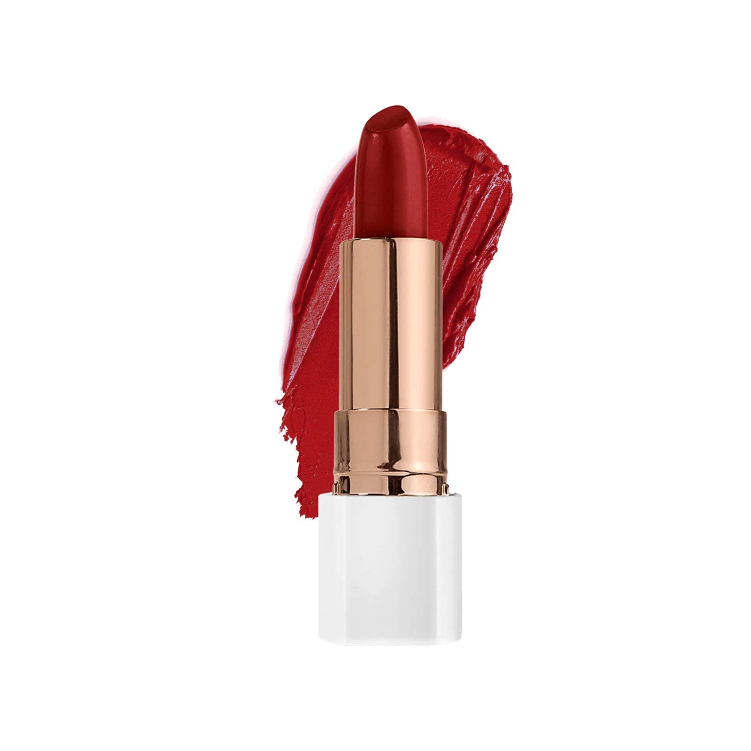 FLOWER BEAUTY Petal Pout Lipstick - Cruelty Free - Nourishing & Highly Pigmented Lip Color with Antioxidants (Ruby Rouge - Cream