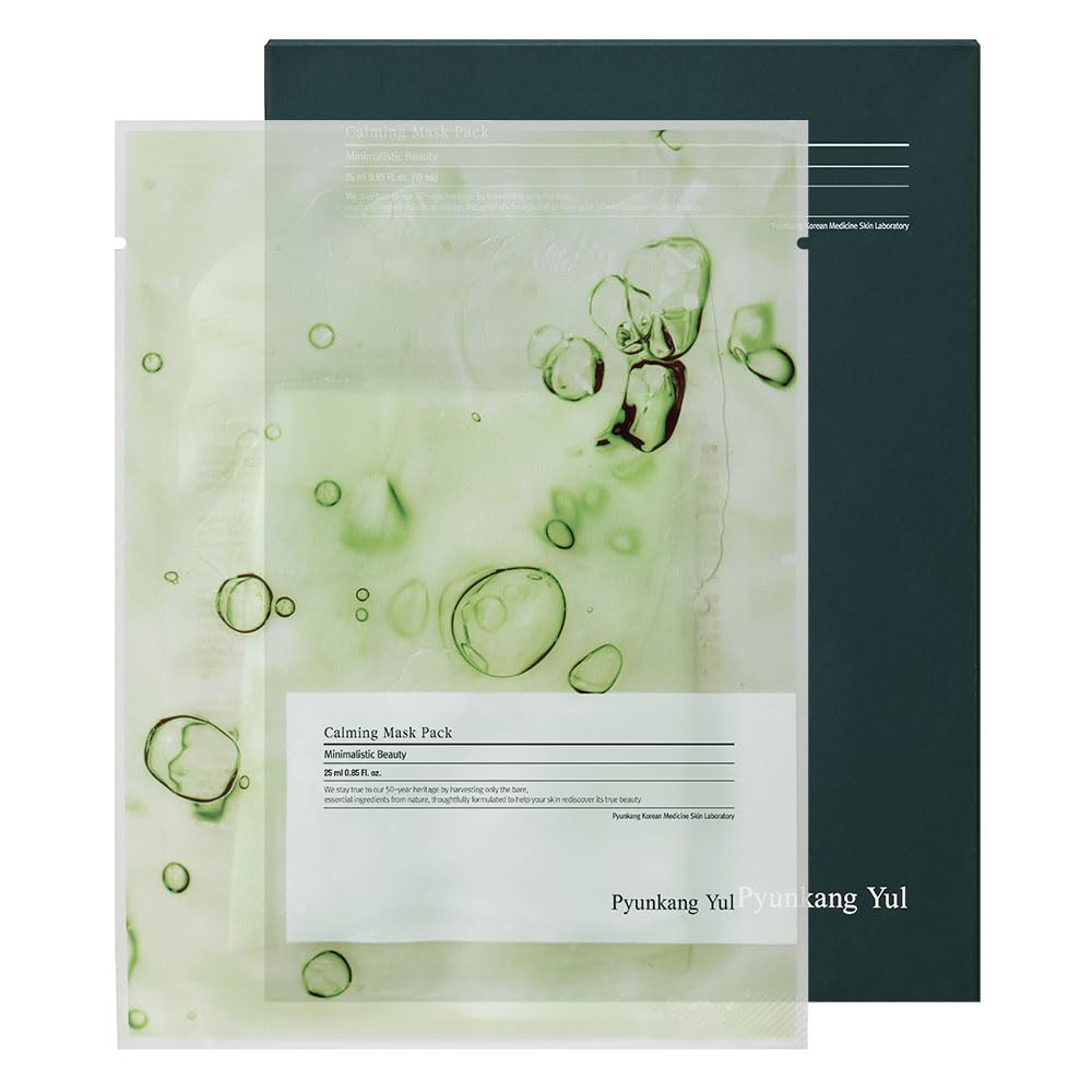 Pyunkang Yul Ceramide Calming Mask Pack 10 Pcs - Korean Face Mask Skin Care Products, Beauty Face Mask Containing Panthenol, Hya