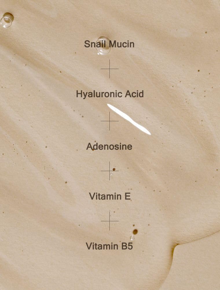 MIZON Snail Repair Intensive Ampoule, Snail Mucin with Hyaluronic Acid, Vitamin E, Adenosine, Wrinkle Care, Elasticity Booster,