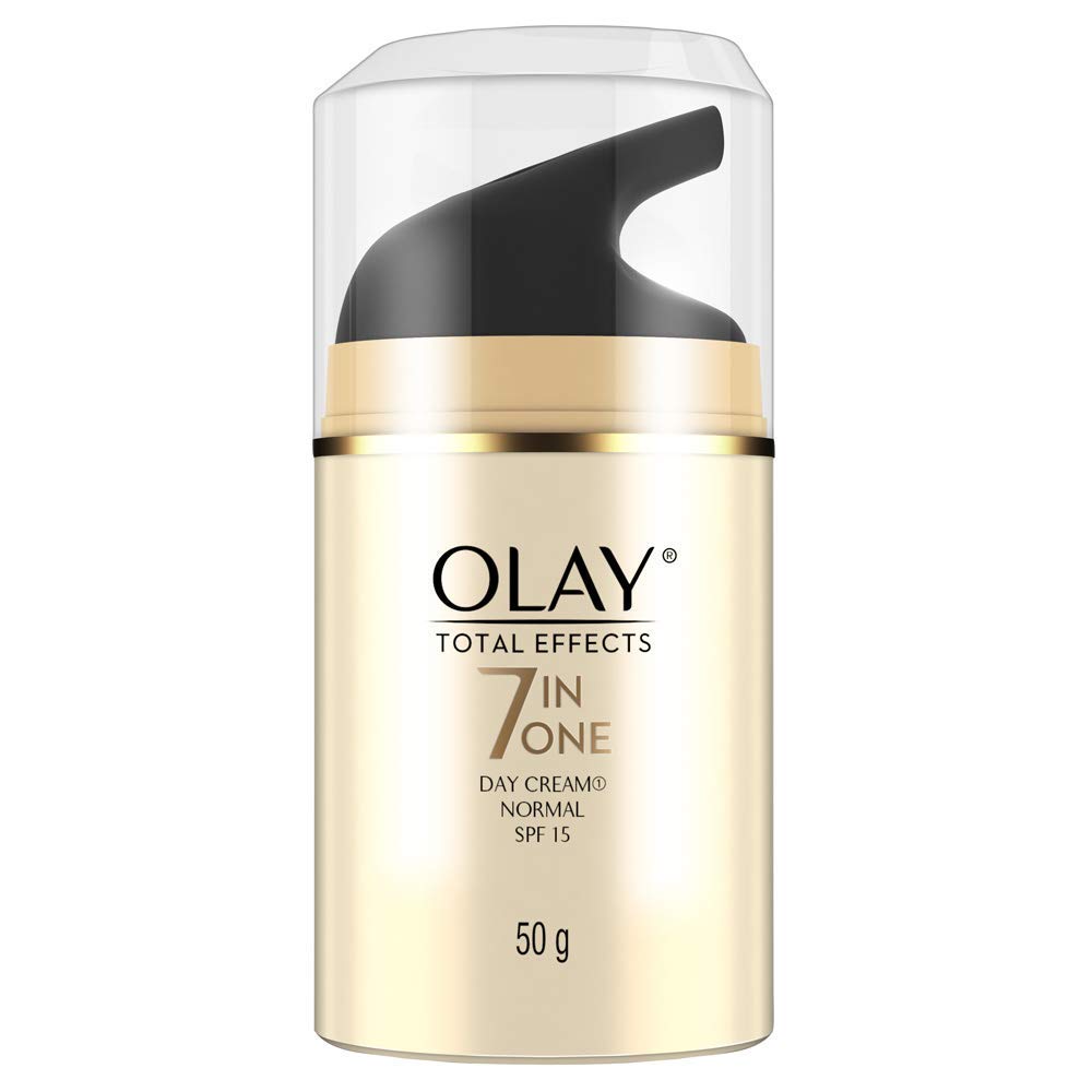 Olay Total Effects 7 In 1 Anti-Ageing Face Moisturizer For Women, Vitamin B3 & E, 50G | Hydrates, Evens Skin Tone & Reduces Fine