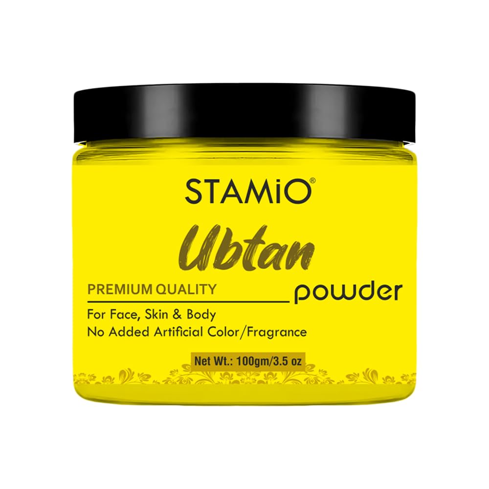 Stamio Ubtan Powder 100 Gm For Face Pack, Bath, Skin Care, Mask, Body, Bridal, Haldi | Natural, Chemical Free | Enriched With Tu