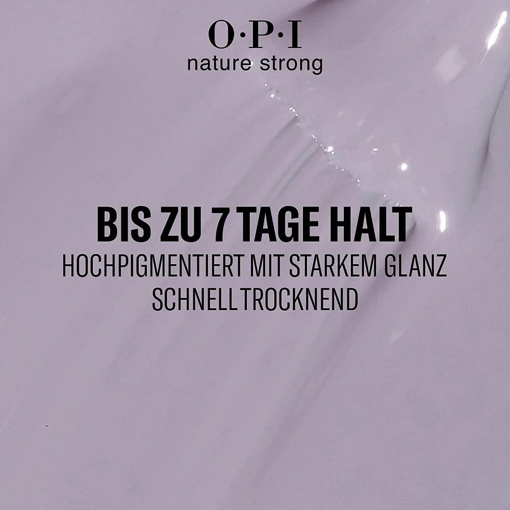 Opi Nature Strong Vegan Nail Polish, Right As Rain, Gray Nail Polish, Natural Origin, Cruelty-Free Nail Lacquer, 0.5 Fl Oz.