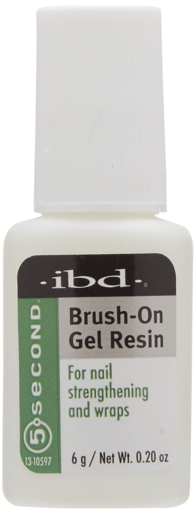 IBD Brush-on Gel Resin - 0.20 oz, Durable Clear Resin for Nail Art, Model 1210231003